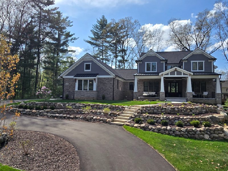 Front yard landscape design in Brighton