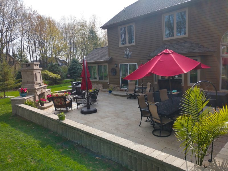 Patio installation contractor Brighton