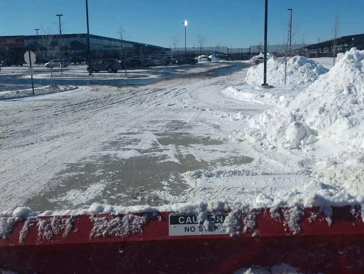 Commercial snow plowing and removal contractor